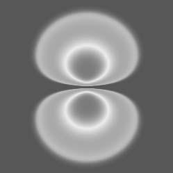 Physik Abb. 1: Elektroniumdichte im H-Atom in den stationären Zuständen (1, 0, 0), (2, 1, 0), (4, 2, 0) und (6, 5, 3) 3.2 In stationären Zuständen strahlt das Atom nicht.