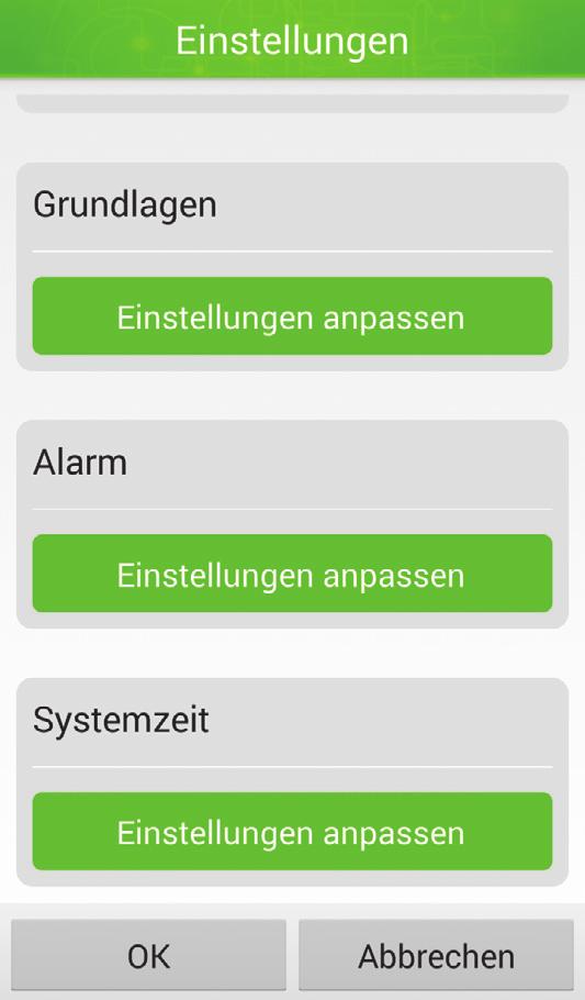 So bedienen Sie Ihre Kamera (Android) Einstellungen zum Alarmverhalten Einstellungen zum Alarmverhalten In diesem Bereich finden Sie diverse Informationen und Einstellungen zum Alarmverhalten Ihrer