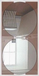 Wall Art Bi Color - large: Full size (wand hohe) Spiegel. Die Teile sind unabhängig von einander zu Plazieren. Dies ermöglicht eine Individuelle Gestalltung.