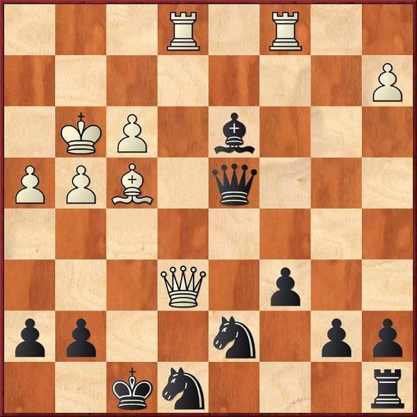 Auflösung der 2 Schachaufgaben Diagramm 1: Lucon W.Schmid, Schwarz am Zug Diagramm3 : In der Partie von Wolfgang folgte 1 Txf7 2. Lxf7 Kxf7 3.Te1 Sd7(Sa6 scheint besser) 4.De6+ Kf8 5.Lf4 Dd4+ 6.