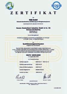 Qualitätsmanagement Nexans Nürnberg Das Werk in Nürnberg ist sowohl nach ISO 9001 als auch nach ISO/TS