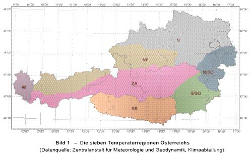 23 Klimaregion Seehöhe [m] Region West (W) 346,76 Region Nord Föhngebiet (NF) 220,28 Region Nord außerhalb von Föhngebieten (N) 113,89 Region alpine Zentrallage