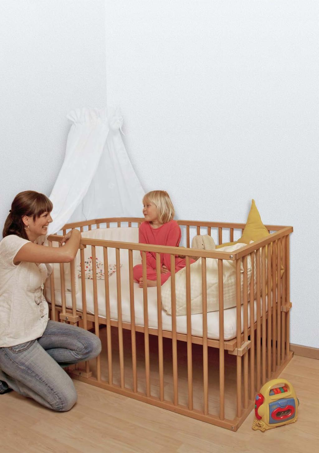 Ein Kinderbett für große Kleine Babys wachsen schnell was liegt da näher, dass auch Ihr babybay mitwächst! Mit unserer smarten Erweiterung wird aus Ihrem babybay ein vollwertiges Kinderbett.
