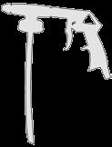 Unterbodenschutzpistole PU Nebelarme Unterbodenschutzpistole mit gut ausbalanziertem Gehäuse und angenehmer Ergonomie. max. 6, bar in Betrieb. Mindest-Leitungsquerschnitt Ø 8 innen.