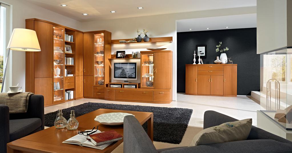 Wenn Sie einen elegant-klassischen Wohnstil lieben, dann haben Sie das perfekte Systemmöbel gefunden.