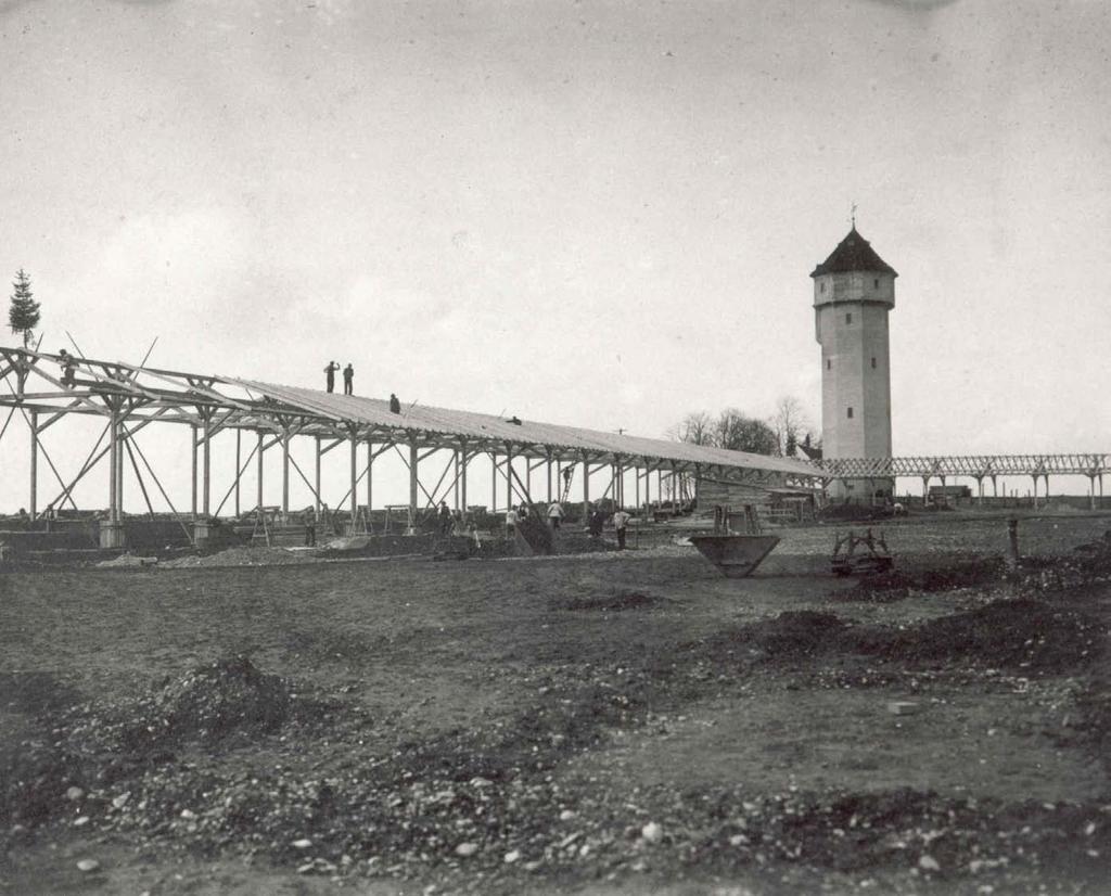 1925 Wasserturm und Bau der Markthalle S t a d t b i b l i o t h
