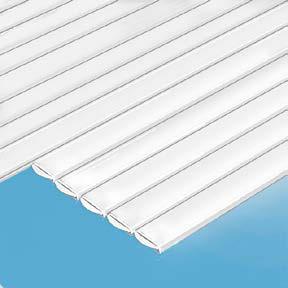 Rollladenstäbe Rollladenstäbe 240 PVC weiß PVC solar Polycarb.