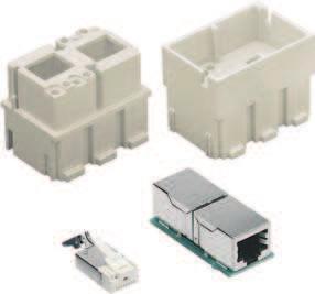 IXO odulareinsätze fach Ethernetmodul RJ5 + 8 polig 0A - 50V Die odulareinsätze sind in die dafür vorge se he nen Rahmen zu montieren, die in Standardgehäuse oder Komponenten des COB-Systems