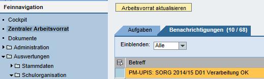 Klick auf Freigeben und anschließend auf Bestätigen und freigeben Statusänderung durchführen Der Status der Schulrganisatin lautet nun auf in Vrlage