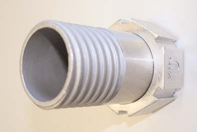 Stahl - Polyproylen Messing - Edelstahl Stahl - Edelstahl NBR - Viton - (Butyl) Bemerkungen Folienwickelschlaucharmaturen können nur werkseitig verpresst werden.