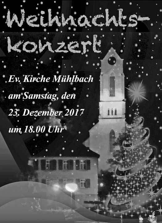 Christbaumsingen Der TSV Kleingartach bewirtet Sie auch in diesem Jahr wieder beim Christbaumsingen vor der Kirche am 1. Weihnachtsfeiertag Montag, 25.12.mit Glühwein und Kinderpunsch.