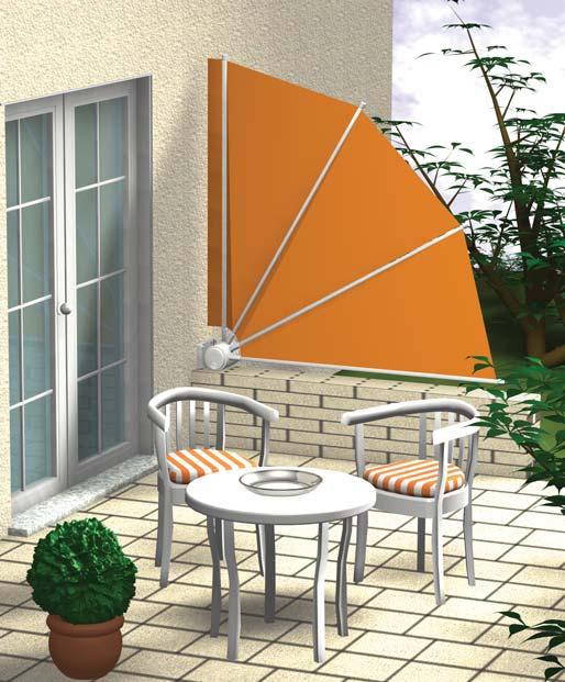 Sichtschutzfächer TERRAZZO Der perfekte Sicht- und Windschutz für Balkon und Terrasse Markisentücher Markisenstoffe und Spezialgewebe MHZ bietet für den textilen Sonnenschutz ein herausragendes