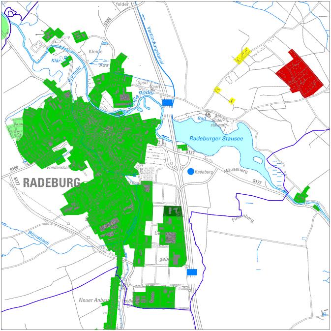 4.4.24 Radeburg, Stadt 486 Radeburg Übersicht abgeleiteter statistischer (Haushalte: 20,53 % I Unternehmen: 47,94 %) Radeburg 2561 // 525 383 //