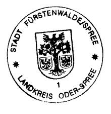 Satzung über die Bildung von Schulbezirken für die Grundschulen der Stadt Fürstenwalde/Spree (Schulbezirkssatzung) Auf der Grundlage der 3, 28 Abs. 2 Nr.