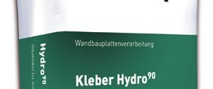 MultiGips Kleber Hydro 90 ergänzt diese Wirkungsweise durch die Reduzierung der Wasseraufnahmefähigkeit im Fugenbereich.