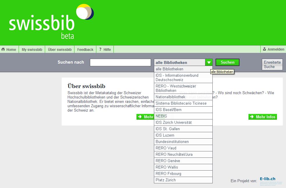 Swissbib (www.swissbib.
