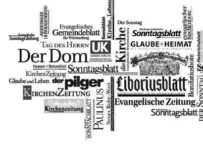 Konfessionelle Medien. 19 millionen menschen kennen die Kirchenzeitungen und Bistumszeitungen in Deutschland.