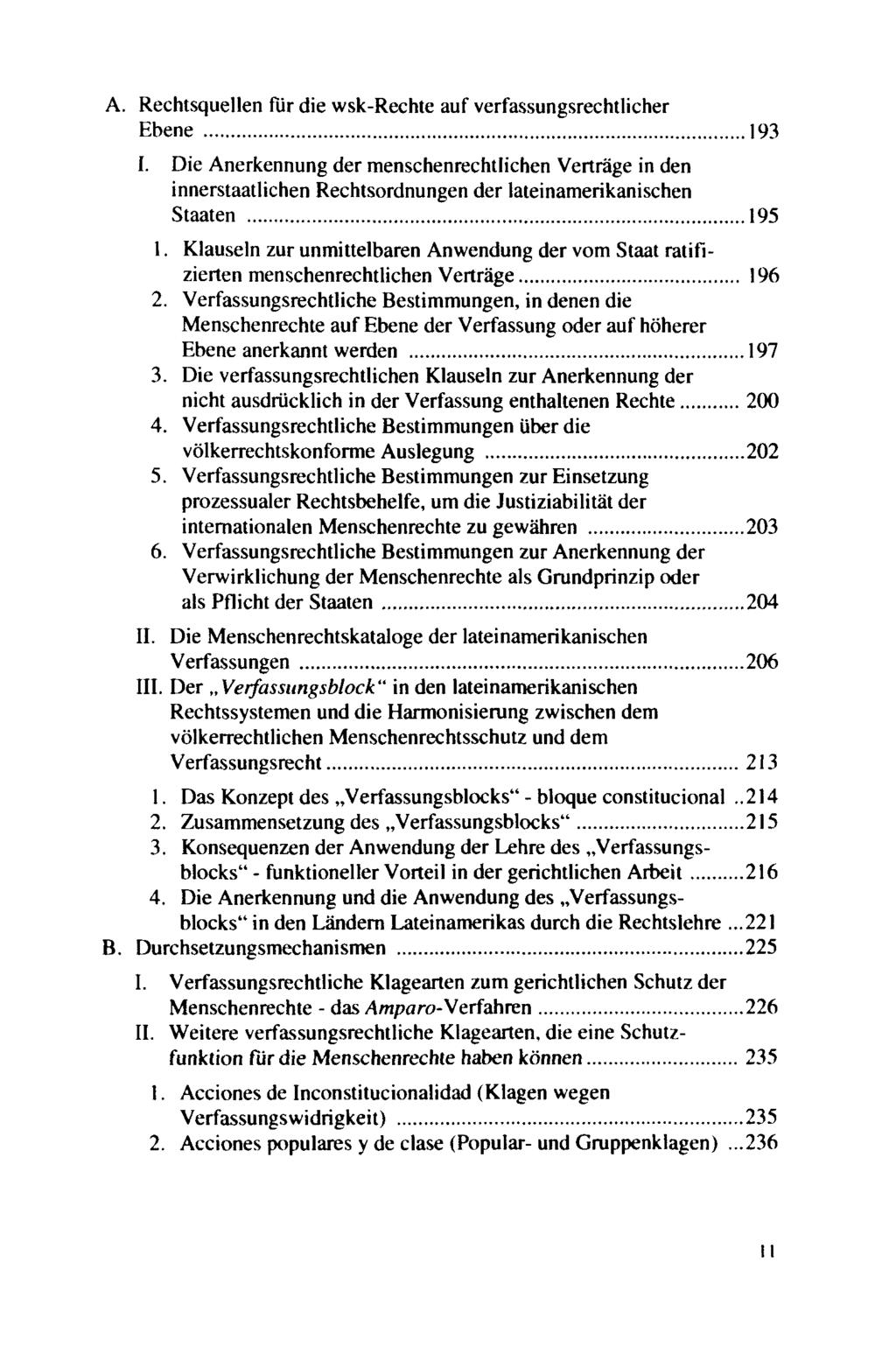 A. Rechtsquellen für die wsk-rechte auf verfassungsrechtlicher Ebene 193 I.