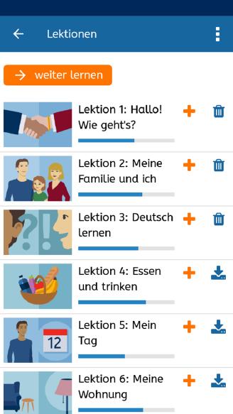 Die App heißt A1-Deutsch und steht zum kostenlosen Download