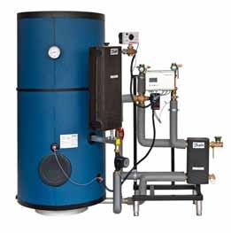 ThermoClean -DL Trinkwassererwärmungssystem zur Verhinderung von Legionellenwachstum durch thermische Desinfektion mit Reaktionsspeicher aus Edelstahl, dichtungslosen Plattenwärme tauschern,