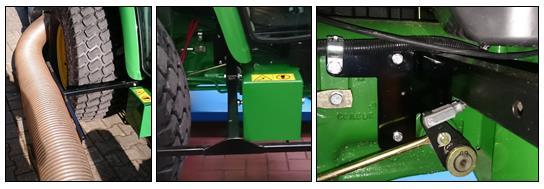 3.8 Schlauchkellenhalter Bei 4R und 4M Traktoren gibt es unterschiedlich Schlauchkellenhalter.