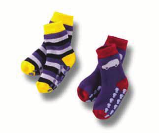 Socken, Antirutschbeschichtung, Gelb/Lila, Baby Bis ins kleinste Detail: Diese süßen, mehrfarbigen