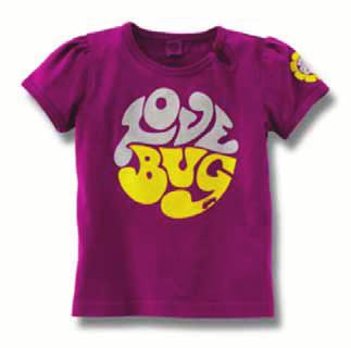 T-Shirt Love Bug, Lila, Kinder Für kleine Prinzessinnen! Dieses T-Shirt mit kleinen Puffärmelchen ist genau das Richtige für kleine Damen.