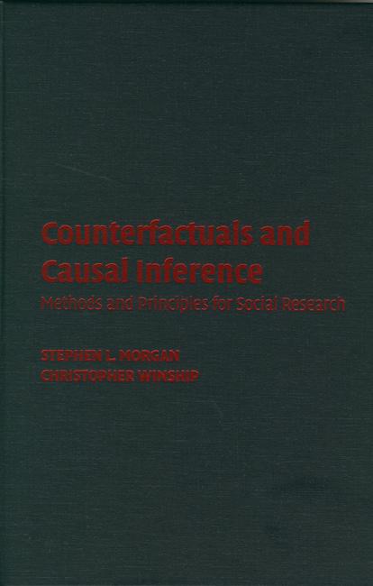 204 Methoden Daten Analysen 2008, Jg. 2, Heft 2 Stephen L. Mor g a n und Ch r i s t o p h e r Winship, 2007: Counterfactuals and Causal Inference. Methods and Principles for Social Research.