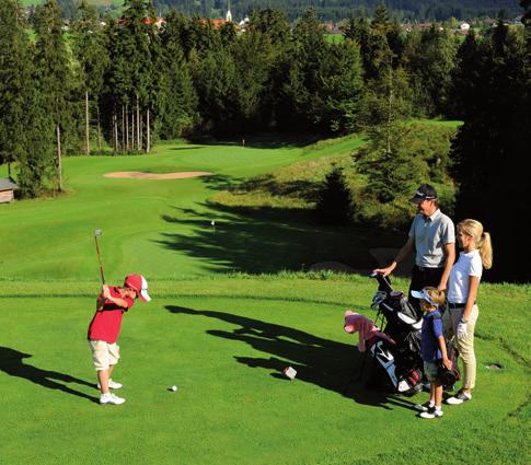 Kinder, die in ihrem Heimatclub am Jugendtraining teilnehmen und über ein DGV-Abzeichen verfügen, haben an den Spielbahnen 1 9 am Golfplatz Oberallgäu die Wahl