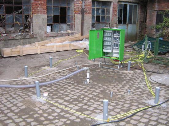 5 m Bodenluftabsaugung: Vakuumpumpe Schichtwasserbehandlung:
