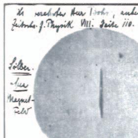 Niels Bohr Archiv, Kopenhagen halb einer Fehlergrenze von zehn Prozent mit einem Bohrschen Magneton überein. Damit waren Otto Sterns experimentelle Tätigkeiten in Frankfurt für immer beendet.