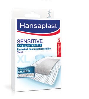 Neuer medizinischer Look Die Wundversorgungsprodukte von Hansaplast präsentieren sich seit 2014 im neuen medizinischen Design.