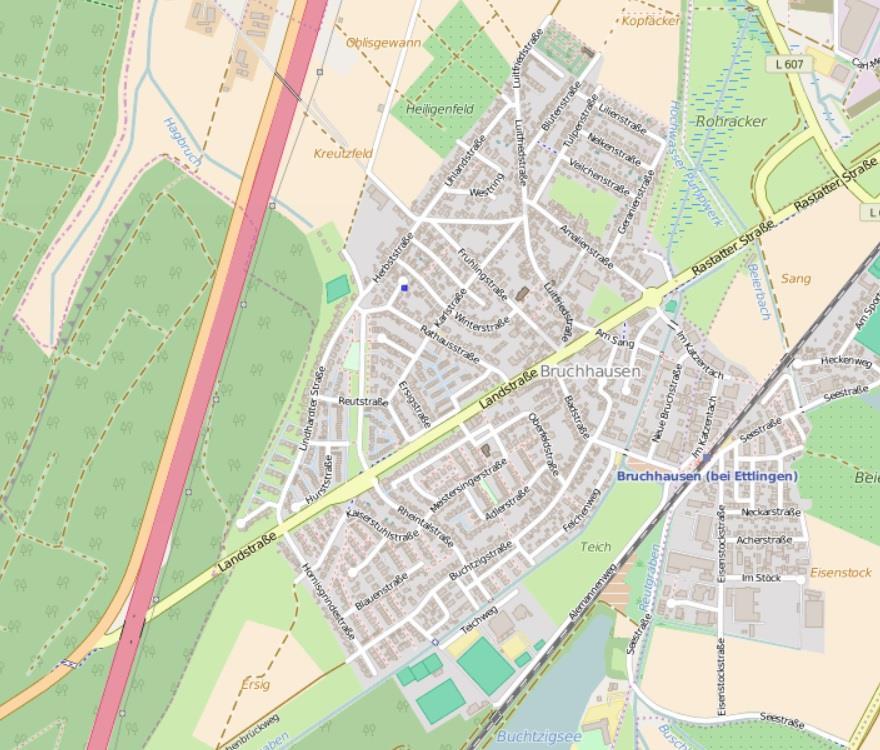 Artenschutzfachliche Ersteinschätzung 2 1 Anlass In Bruchhausen, einem Stadtteil von Ettlingen, soll auf den Flurstücken 2392, 2393 und 2410 ein Pflegeheim (Neubau) geplant werden.