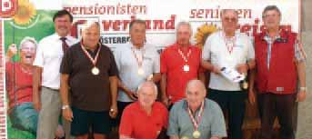 Die ersten drei Mannschaften bei den Herren und die ersten zwei Damenmannschaften nehmen bei der Bundesmeisterschaft am 5. Oktober in Strasswalchen teil.