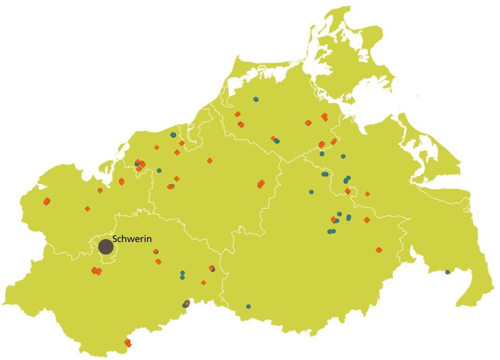 Mecklenburg-Vorpommern Windenergie an Land Nabenhöhe Rotor Genehmigungen 122 368,5 122 105 Inbetriebnahmen 2017 59 174,2 122 104 Bestand (31.12.2017)* 1.889 3.