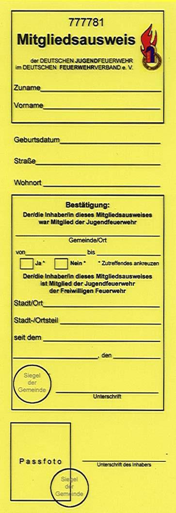 2. Teilnahmevoraussetzungen zur Leistungsspangenabnahme Jede/r Bewerber/in und Füller/in verfügt über einen gültigen Mitgliedsausweis der Deutschen Jugendfeuerwehr.
