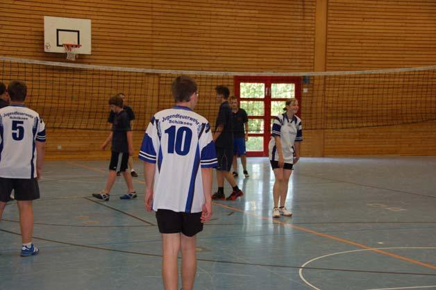 Wir hoffen, dass sich die teilnehmenden Kinder für die Jugendfeuerwehr begeistern konnten. Volleyballturnier Am 12.
