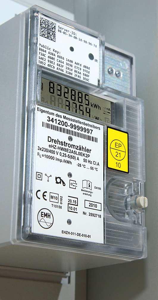 Der elektronische Stromzähler EDL21* Der elektronische Stromzähler EDL21 zeigt Ihnen in der ersten Displayzeile den für Ihre Stromrechnung relevanten Zählerstand an.