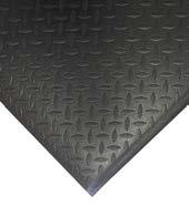 Matte aus geschlossenzelligem PVC-Schaum mit Tränenblech-Oberfläche Rutschhemmung R10 nach EN13552 Brandschutzklasse B2 nach DIN54332/DIN4102 Verfügbar in