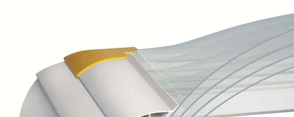 Individuelle Schalenkonfiguration Optimale Anpassung an die Gebäudenutzung durch Einsatz von 2, 3 oder 4 Schalen bzw. Thermoplan Verdeckte Dichtfuge Schutz vor Beschädigung und Witterung.
