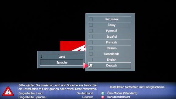 Hinweis: Möchten Sie lediglich neue Sender in Ihrer bestehenden Programmliste hinzufügen, so befolgen Sie bitte die Anweisungen unter Sender aktualisieren. 1.