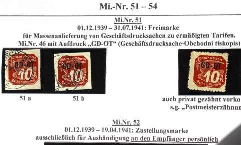 7. Massenanlieferungen von Geschäftsdrucksachen gab es zu ermäßigten Tarifen. Dafür konnte die Marke Mi.Nr. 51 verwendet werden.