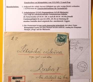 bis 31.12.1943. Der Brief darunter zeigt nun aber die Abstempelung vom 4.1.1944.