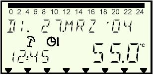 Anzeigen im LCD Display Start / Betrieb Geräteausführung / Typ HOVAL V2.