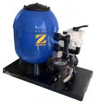 ZPF Filteranlagen mit FloPro VS Equipment > FilterANLAGEN + Selbstansaugende drehzahlgeregelte FloPro Pumpe + Hochwertiger, glasfaserverstärkter Filterkessel "BOREAL" + 6-Wege-Ventil von Speck mit