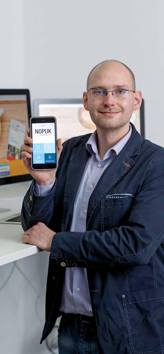 Serie Phänomenal digital Geschäftsführer Tobias Georg Foto: Andreas Burmann Name und Sitz des Unternehmens Nopuk UG, Oldenburg Produkt bzw.