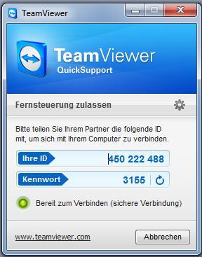 6 TeamViewer-Verbindung beendet Wenn ich die Verbindung abgebrochen habe, dann