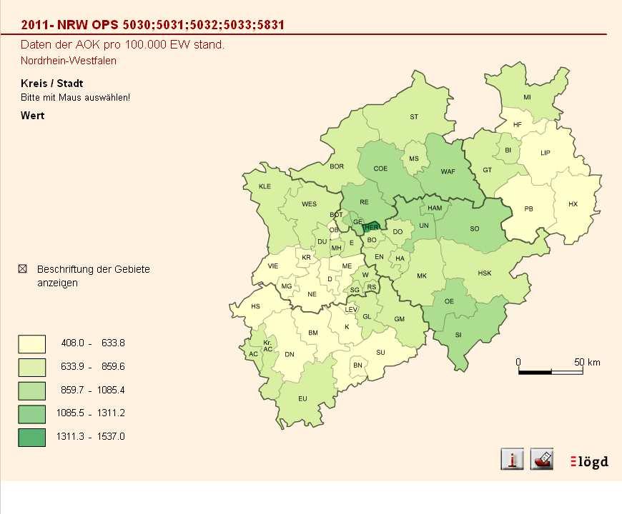 OPS-Zahlen 5030;5031;5032;5033;5831 NRW 2011 5030 Zugang cranioc.