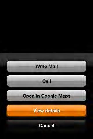 Öffnet automatisch MobileMail mit definiertem Empfänger. Wählt automatisch eine voreingestellte Nummer.