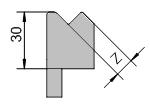 130 OW390 OW391 (für OW320) (für OW209/S) (OW390, OW391) (OW390, OW391) 100 80 130 90 90 120 OW 211 OW308/K OW308/S Rundmaterial Adapter Adapter R1/ 90